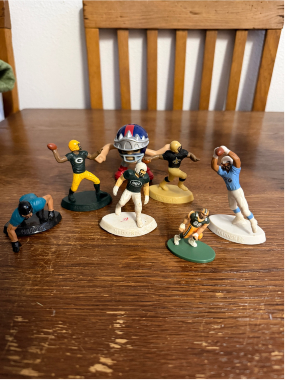 EA Sports Madden NFL Football Figure Lot McDonald’s Happy Meal Helmet Packers Je